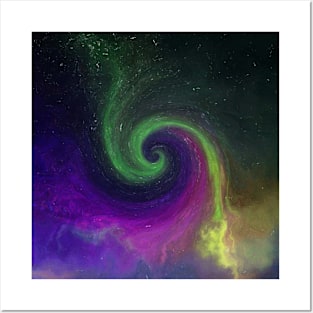 Galaxy Fantasy Purple Abstract Posters and Art